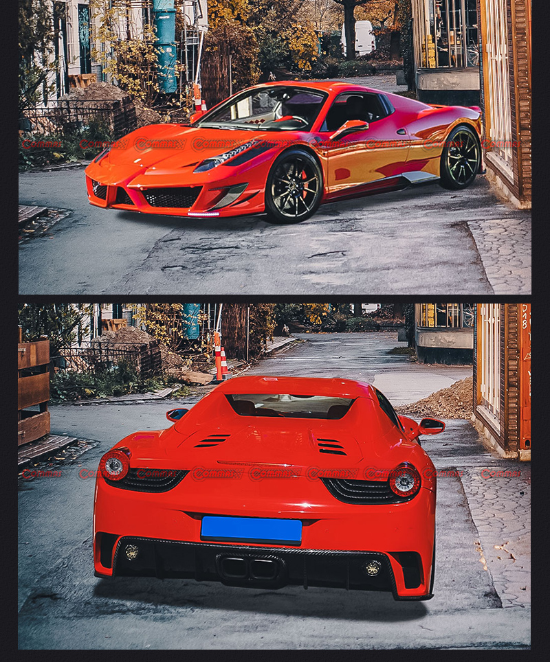 mansory style bodykit for ferrari 458