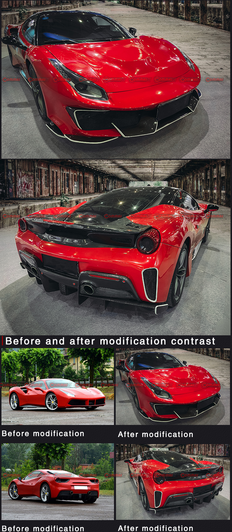 f488 pista style body kit