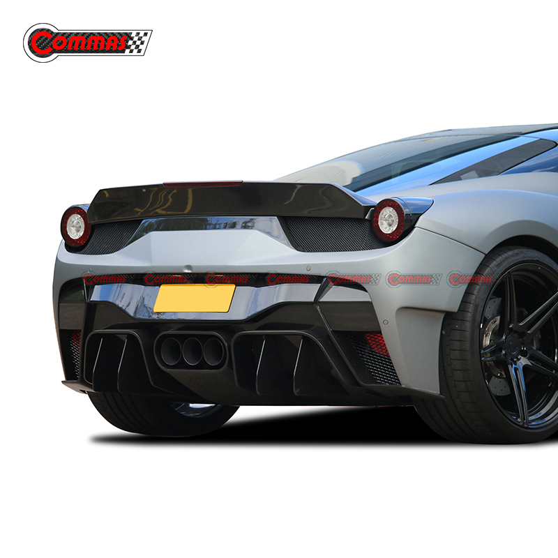 Vorsteiner Style Carbon Fiber Rear Ducktail Wing For Ferrari 458