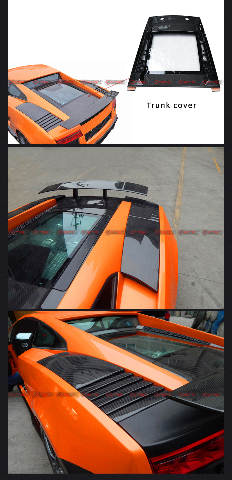 lambroghini gallardo rear trunk cover