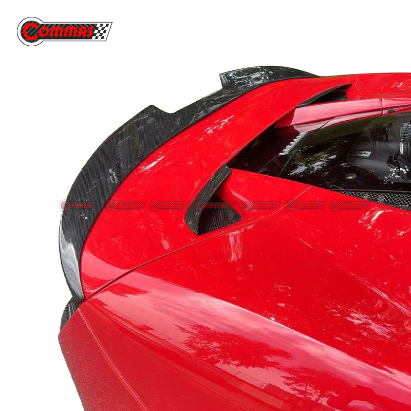 Mansory Style Carbon Fiber Rear Spoiler Wing For Ferrari F8