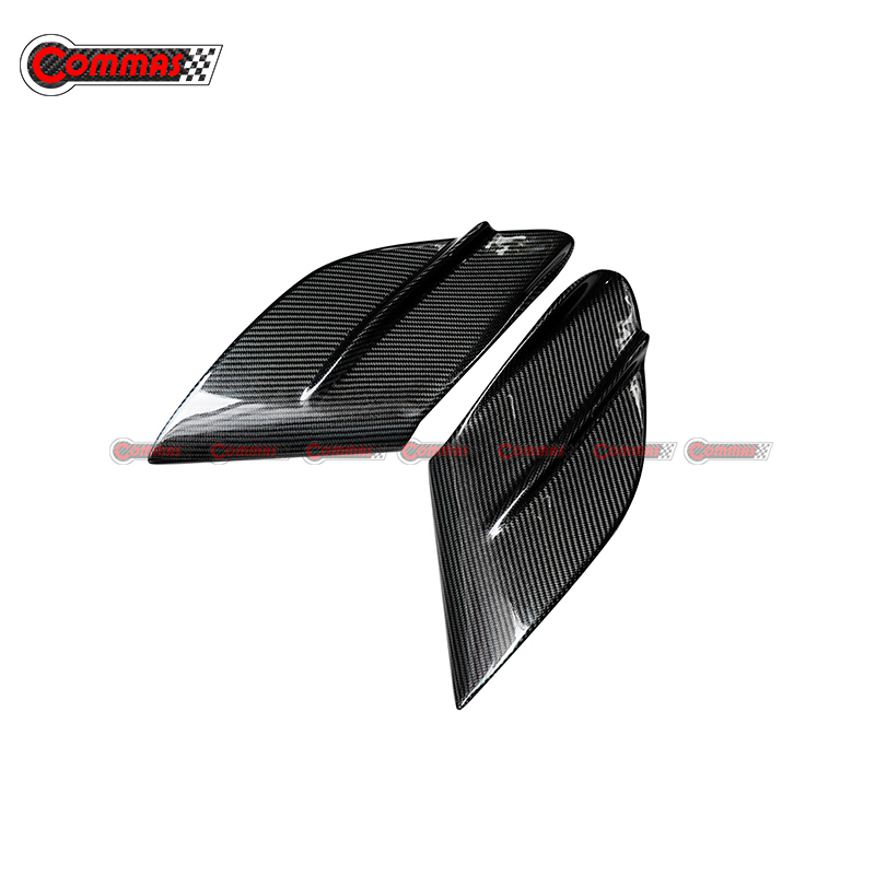 Mansory Style Carbon Fiber Front Bumper Side Vents For Ferrari 488