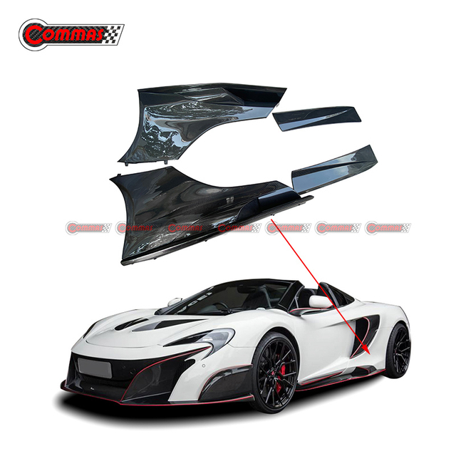 675LT Style Carbon Fiber Rear Side Skirts For Mclaren 650S