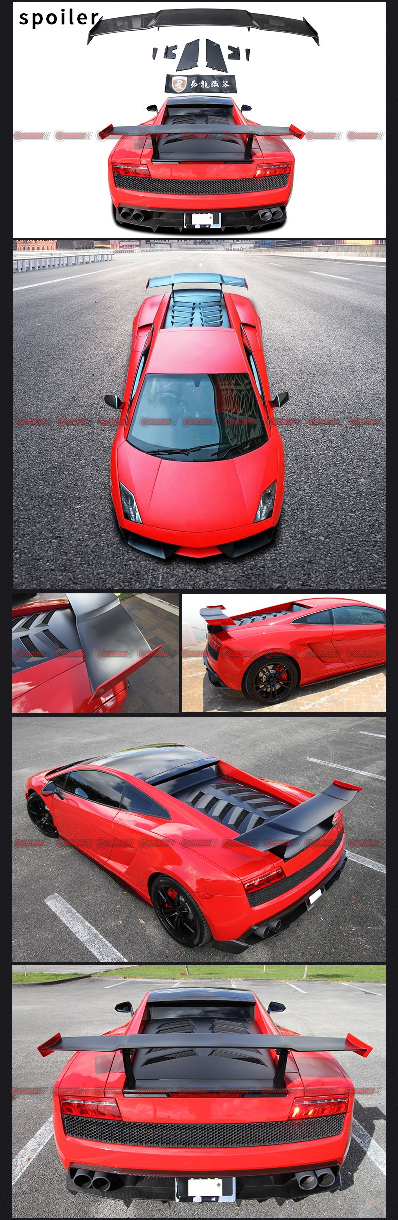 lambroghini gallardo rz rear spoiler