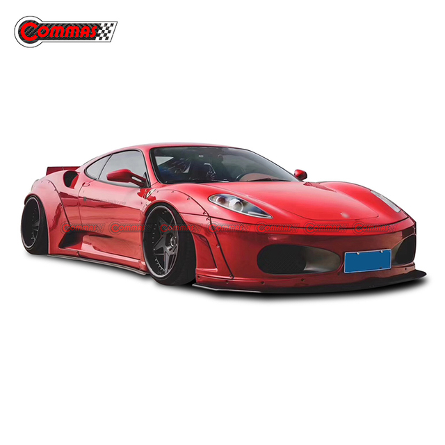 Liberty Walk Style Carbon Fiber Wide Body Kit For Ferrari 430