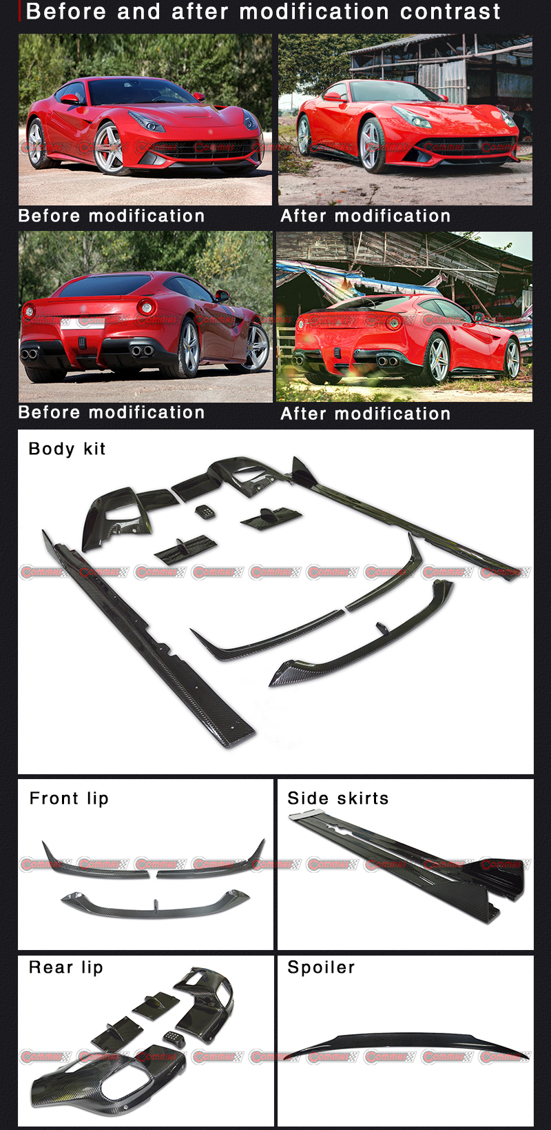 Revozport Style Bodykit For Ferrari F12