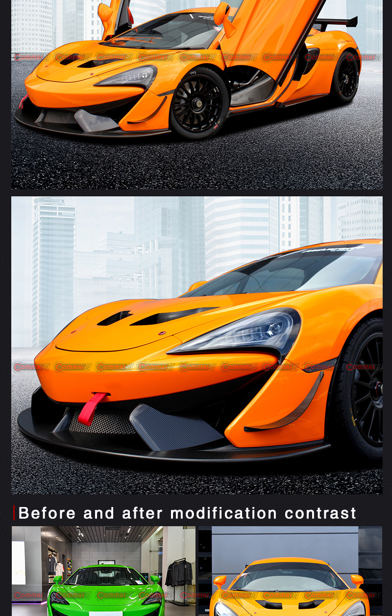 gt4 style mclaren 570s front bumper