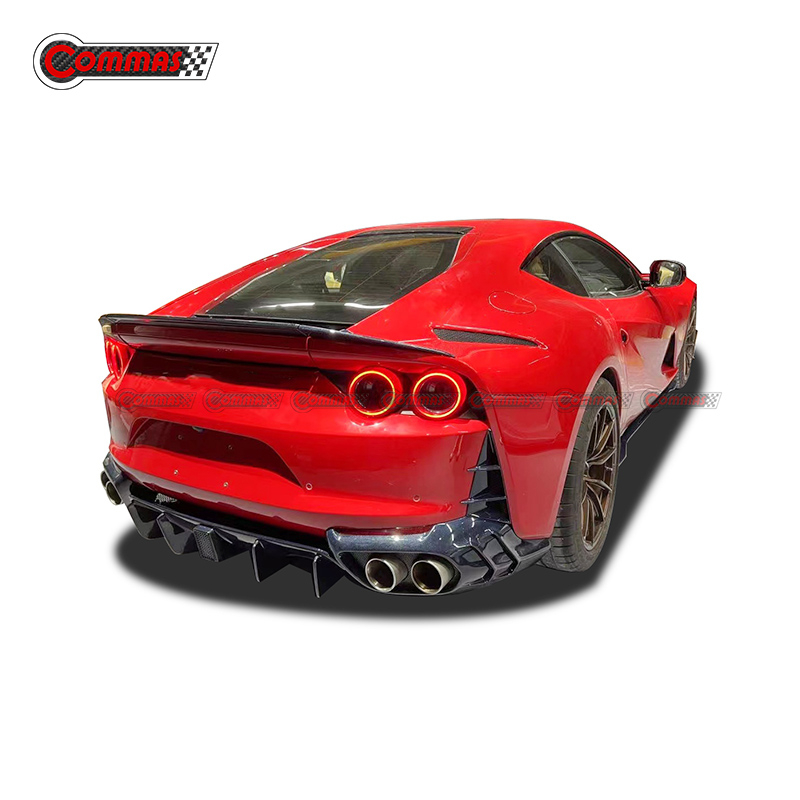 Mansory Style Carbon Fiber Rear Ducktail Spoiler Wings For Ferrari 812