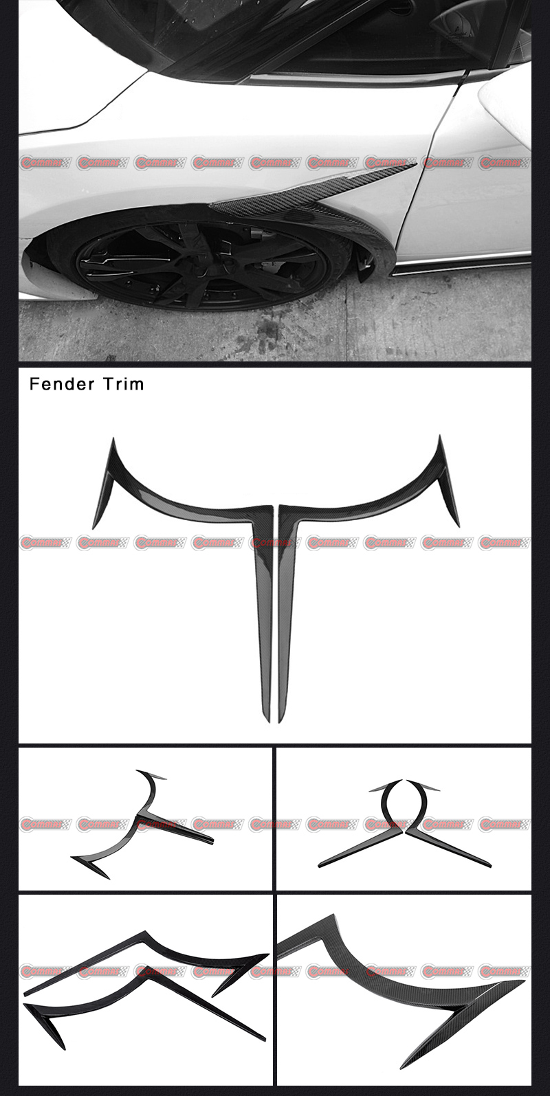 lambroghini gallardo front fender trim