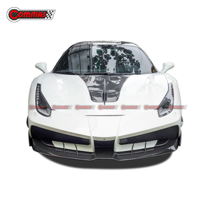 Misha Style Carbon Fiber Fiberglass Engine Hood For Ferrari 488 GTB