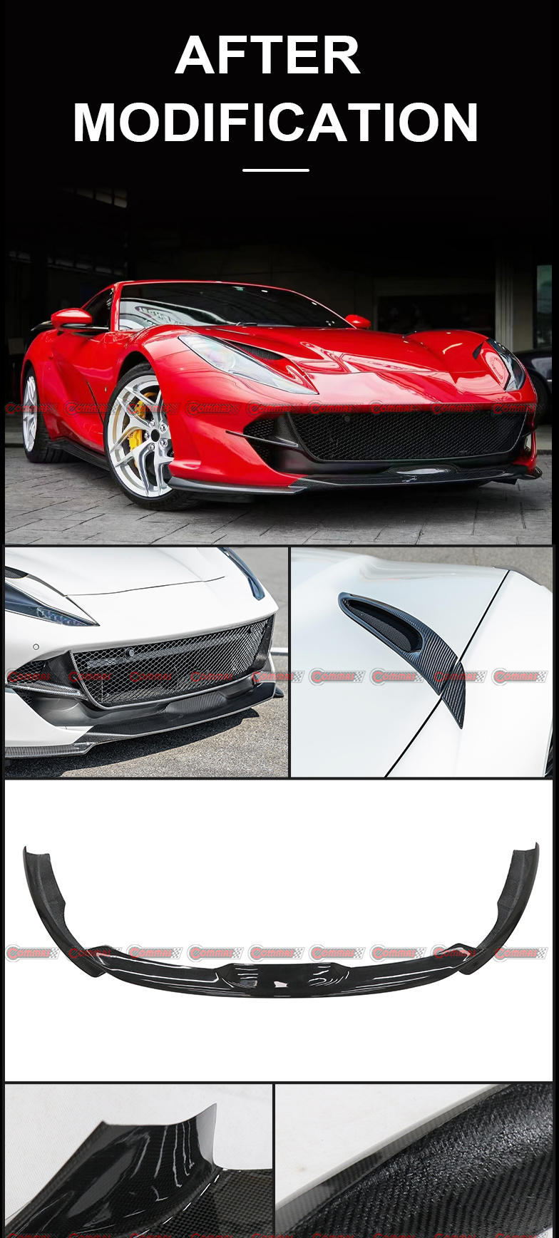 Novitec Style Dry Carbon Fiber Body Kits For Ferrari 812