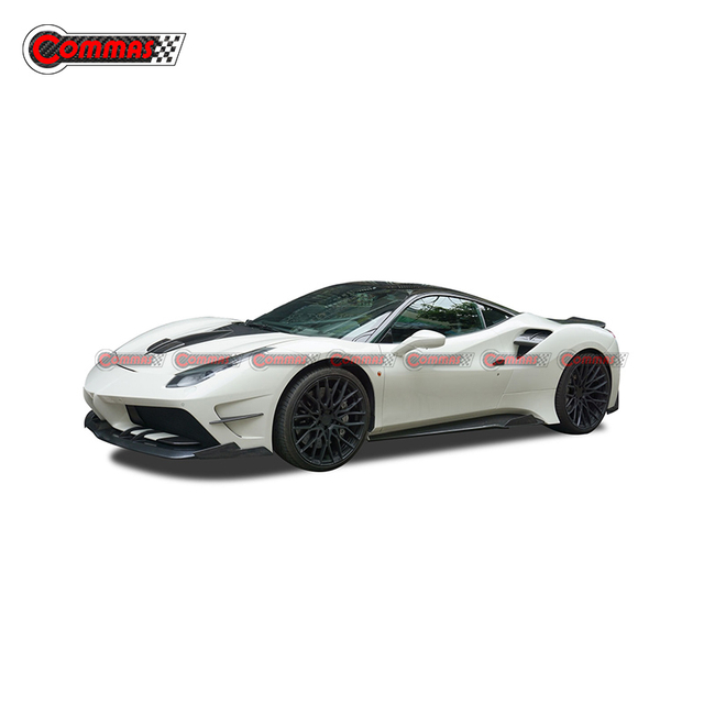 Misha Style Carbon Fiber Fiberglass Engine Hood For Ferrari 488 GTB