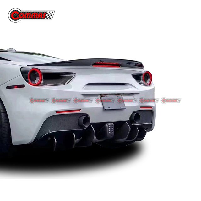 Vorsteiner Style Fiberglass Rear Wing Spoiler For Ferrari 488