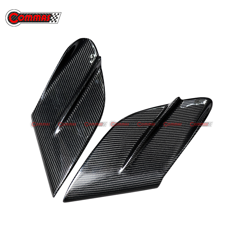 Mansory Style Carbon Fiber Front Bumper Side Vents For Ferrari 488