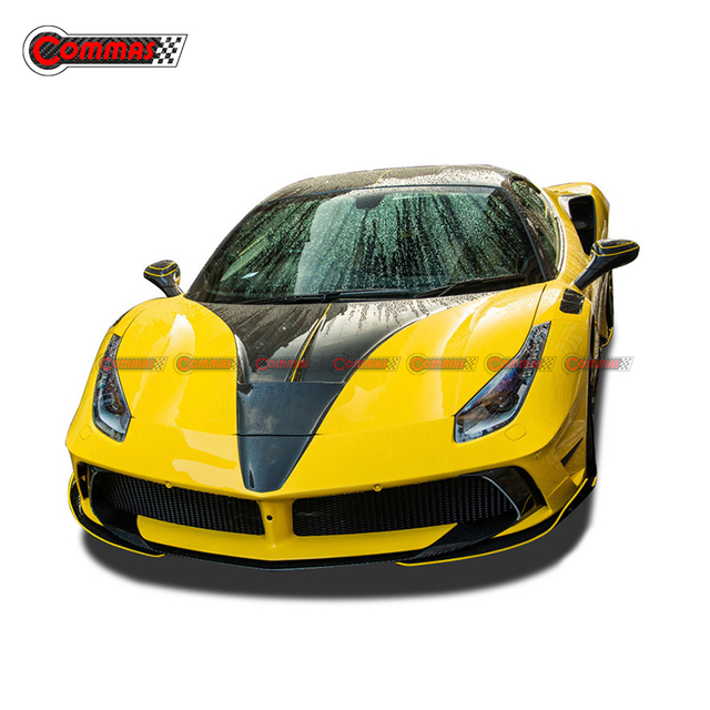 Mansory Style Carbon Fiber Fiberglass Body Kit For Ferrari 488