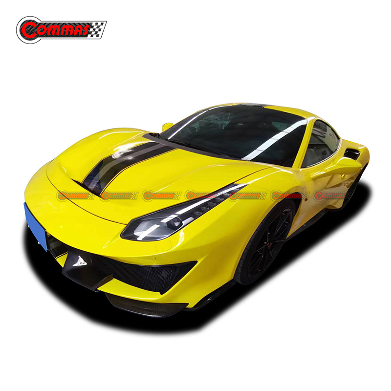 Pista Style Half Carbon Fiber Body Kit For Ferrari 488