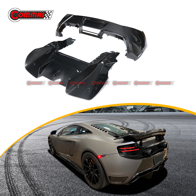 Vorsteiner Style Carbon Fiber Rear Lip Diffuser For Mclaren MP4 12C 650S