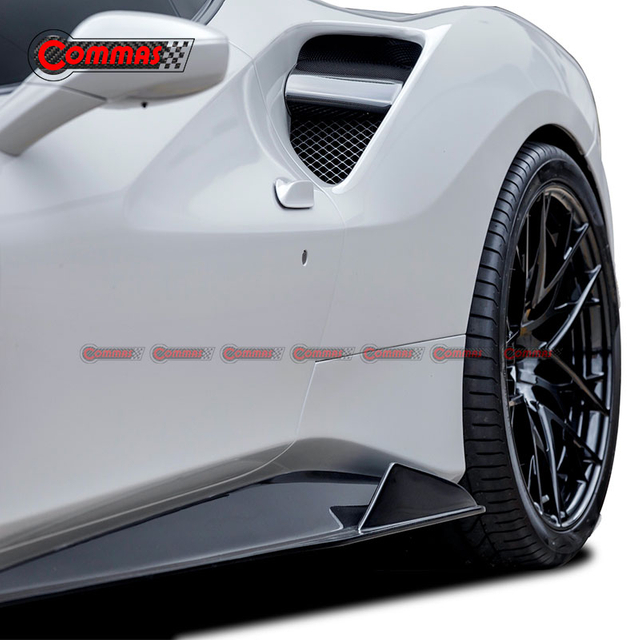 Vorsteiner Style Carbon Fiber Side Skirts For Ferrari 488