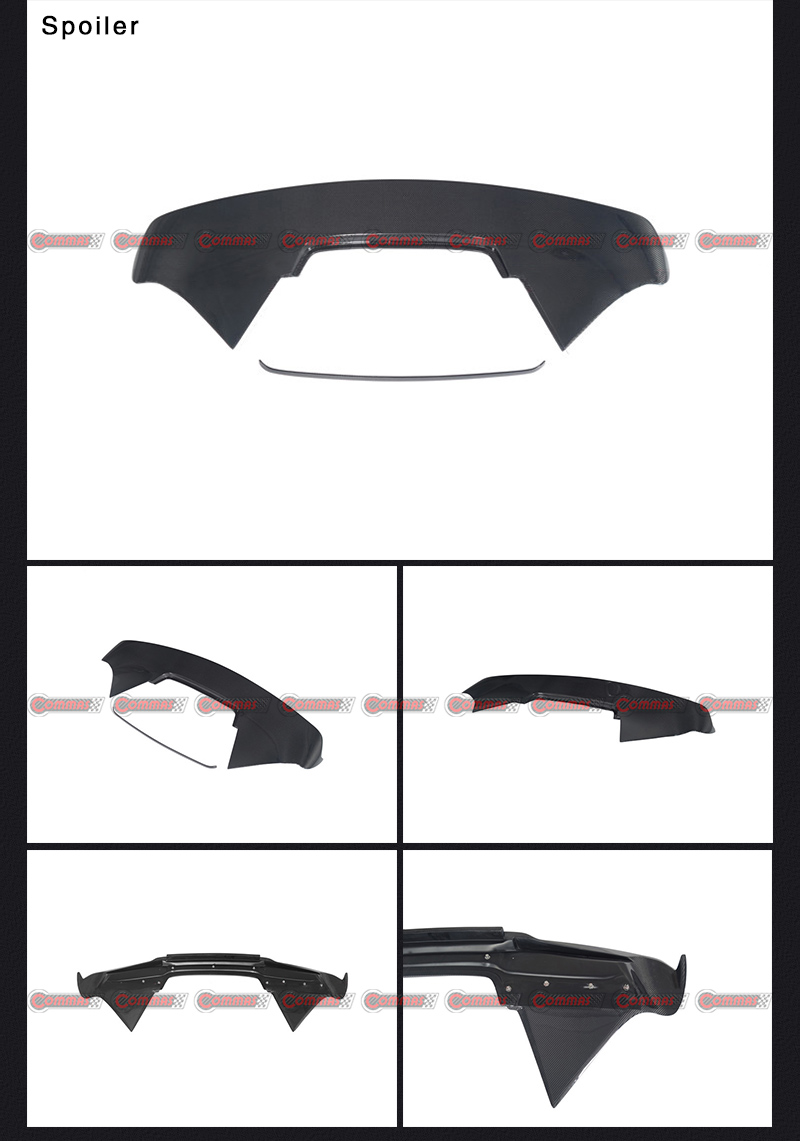 f458 black sails rear spoiler