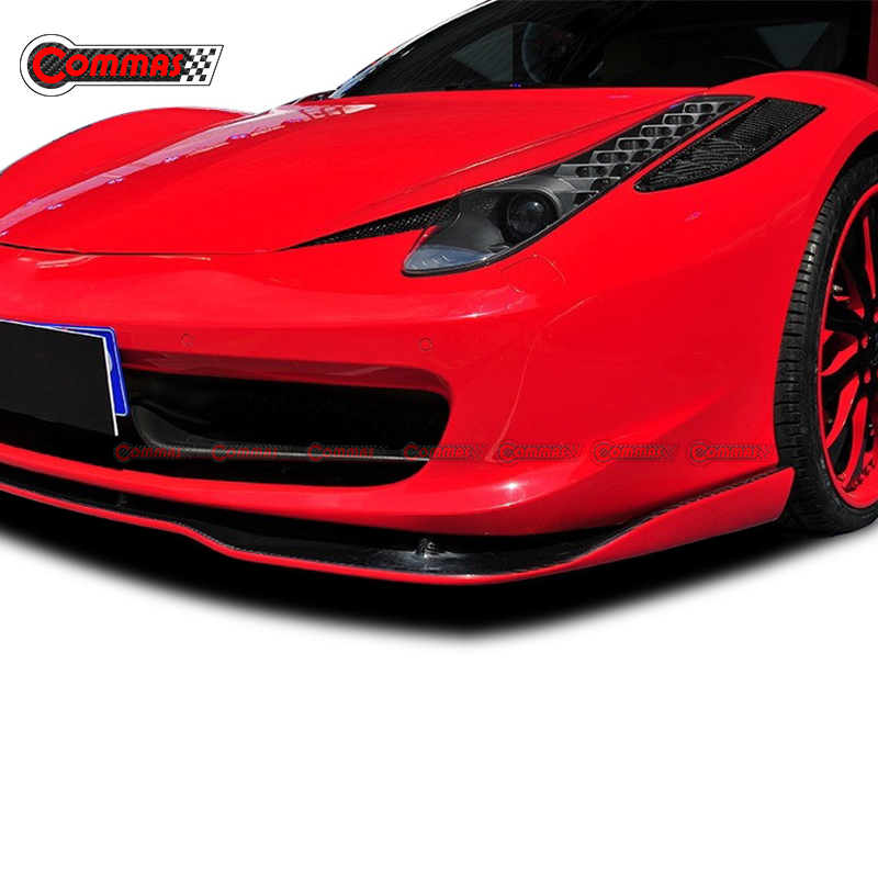 Carbon Fiber Front Bumper Side Vents For Ferrari 458