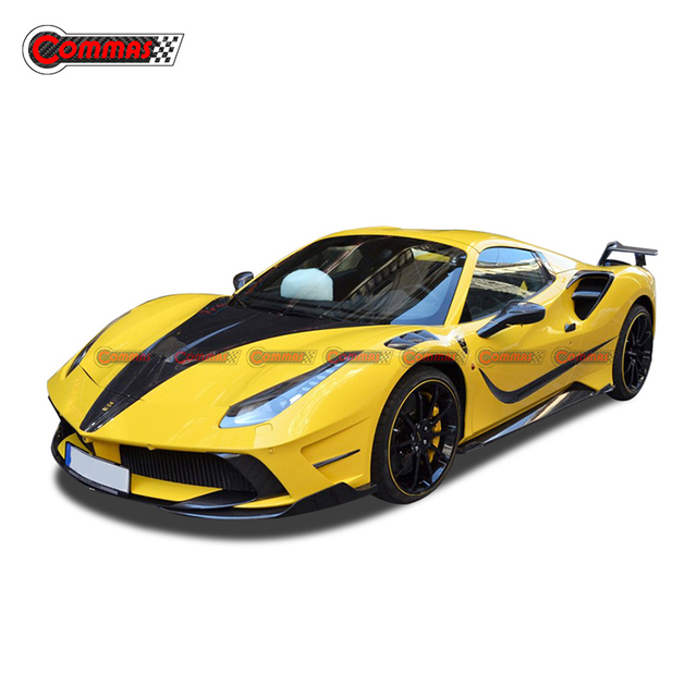 Mansory Style Carbon Fiber Fiberglass Body Kit For Ferrari 488