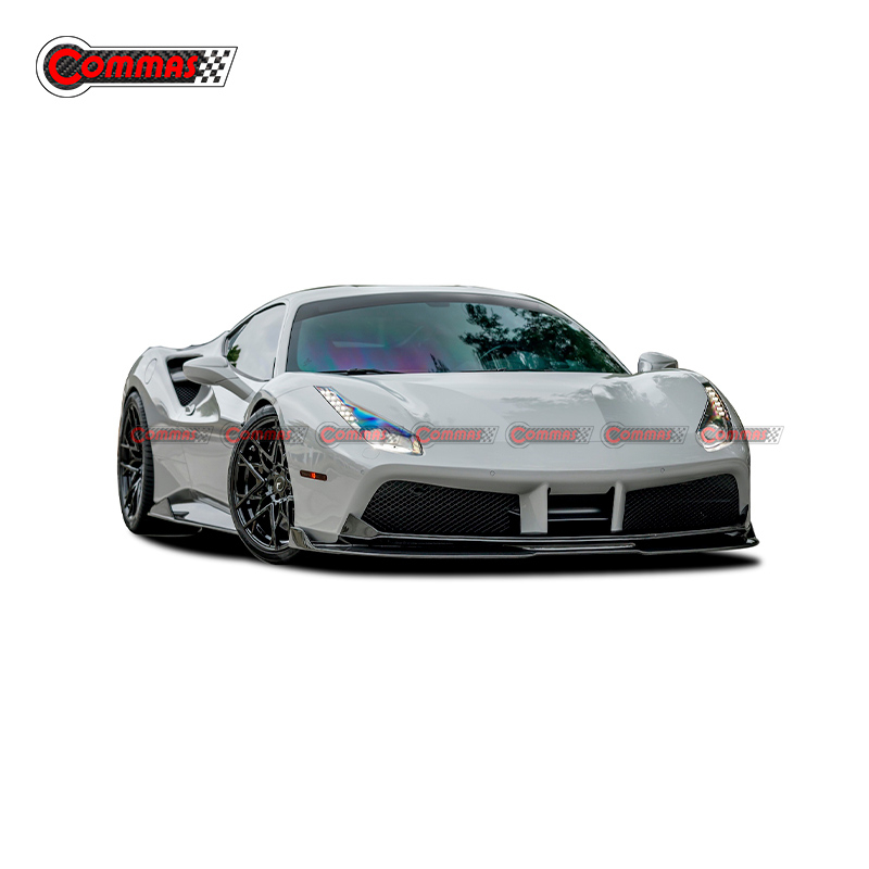 Vorsteiner Style Carbon Fiber Bumper Front Lip For Ferrari 488