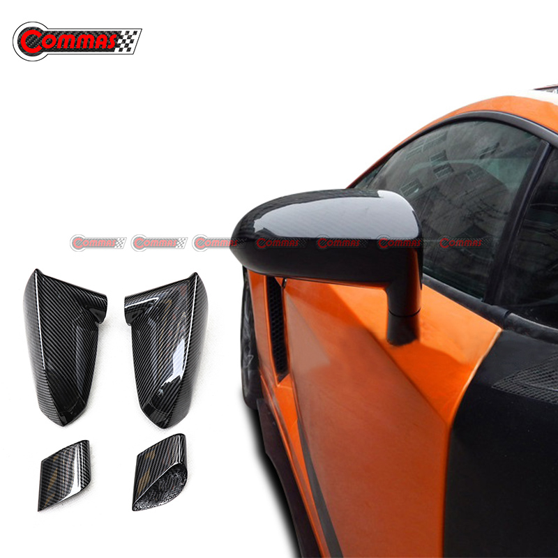 OEM Style Carbon Fiber Side Wing Mirror Cover For Lambroghini Gallardo LP550 LP560 LP570