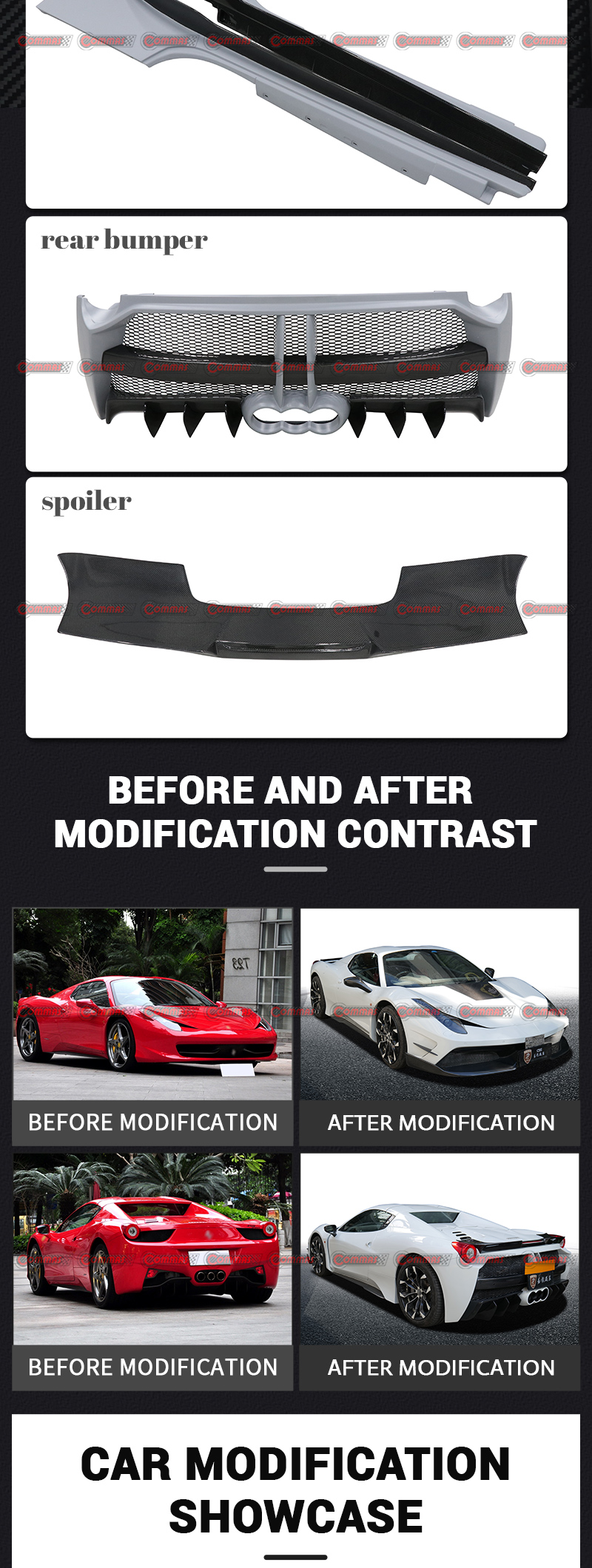 ferrari 458 misha body kit