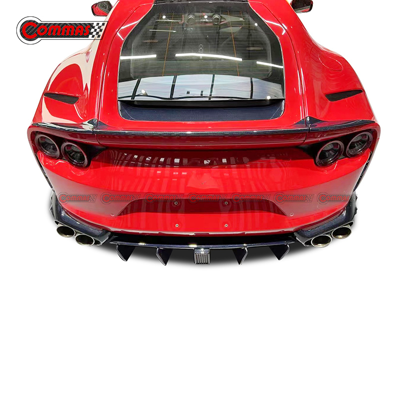 Mansory Style Carbon Fiber Rear Ducktail Spoiler Wings For Ferrari 812