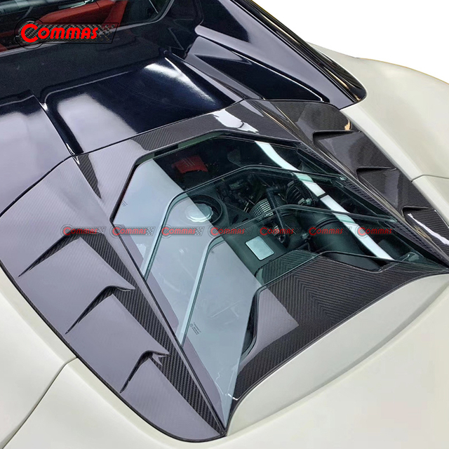 Mansory Style Carbon Fiber Trunk Cover For Ferrari 488