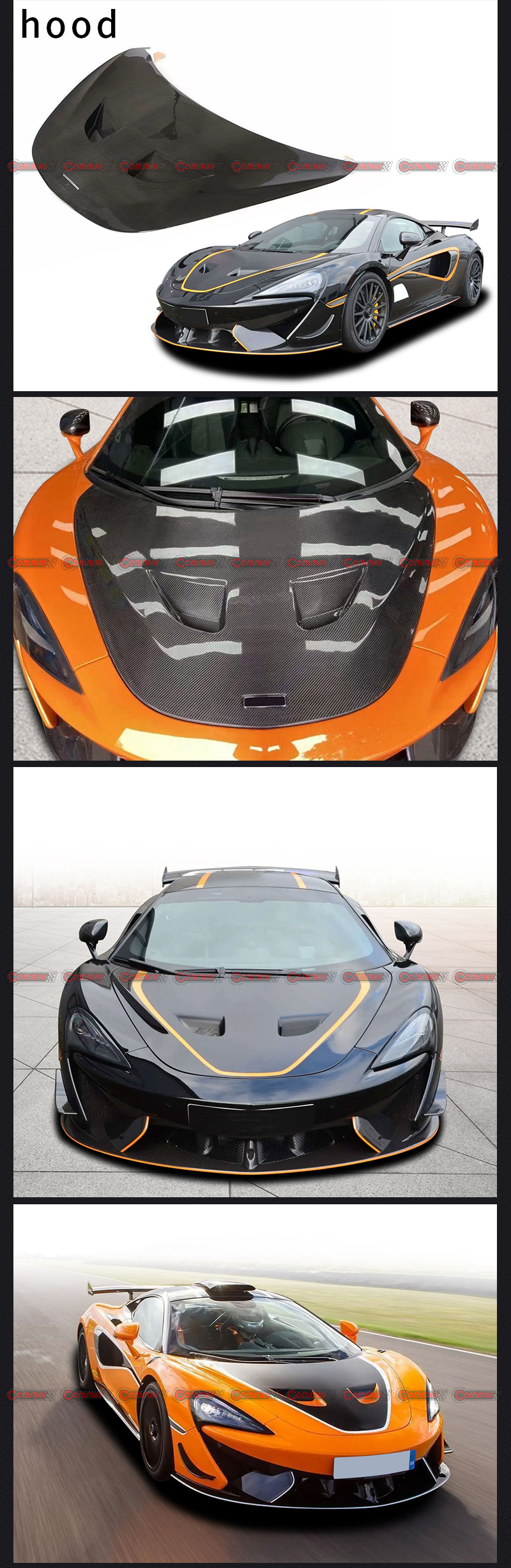 mclaren 540c 570s 620r engine cover