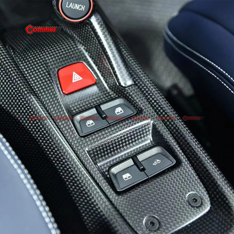 Ferrari 488 pista Original interior dry carbon fiber center control panel trim