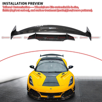 Lotus emira modified monotek dry carbon fiber wing rear spoiler body kit
