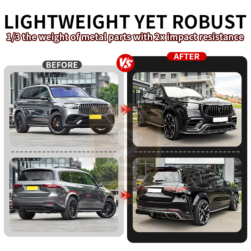 Mercedes-benz GLS 63 modified with msy carbon fiber body kit