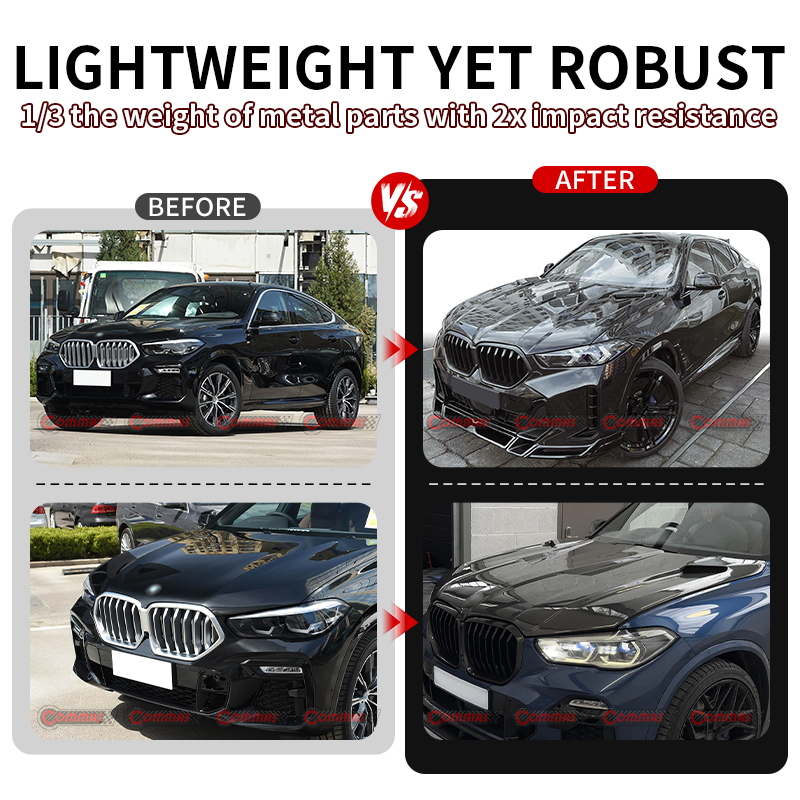 BMW X5 X6 G05 G06 larte dry carbon fiber hood