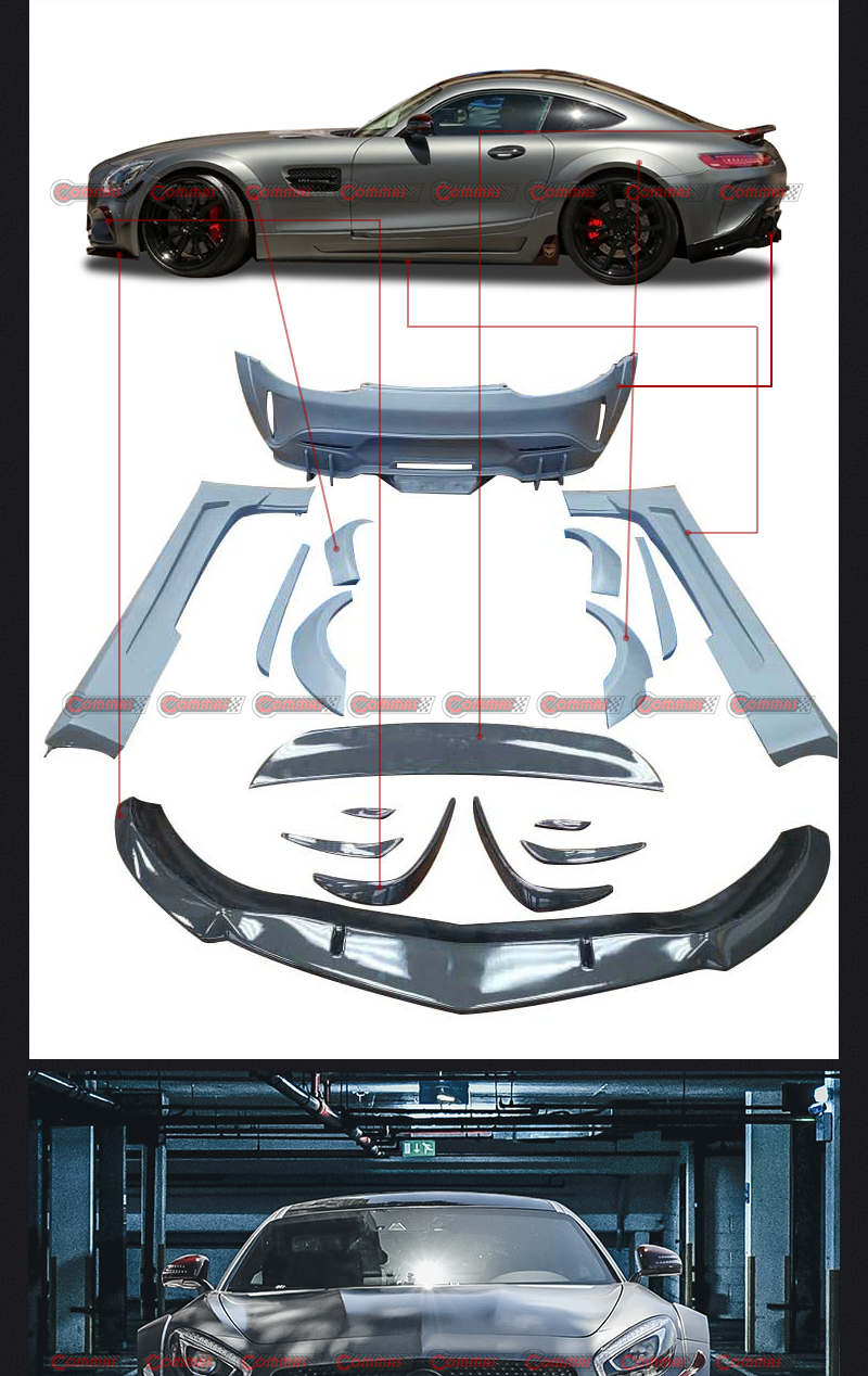 atarius style body kit mercedes benz amg gt