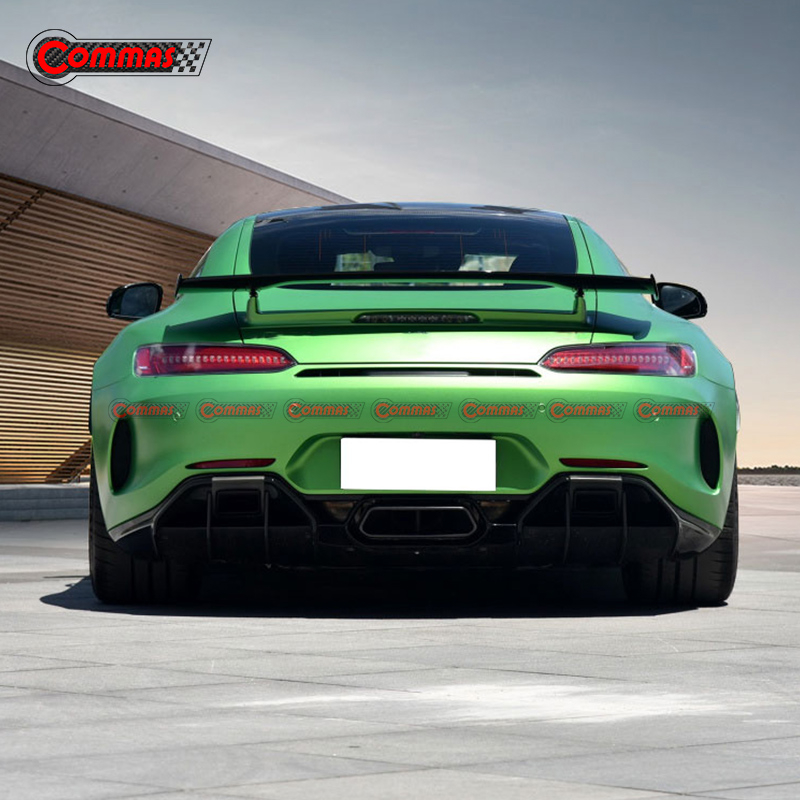 GTR Style Carbon Fiber Rear Bumper Lip Diffuser For Mercedes Benz AMG GT GTS