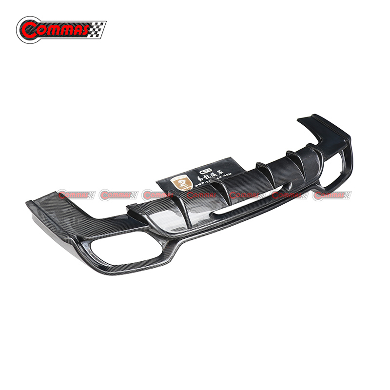 PD Style Carbon Fiber Rear Bumper Diffuser Lip For Mercedes Benz AMG GT