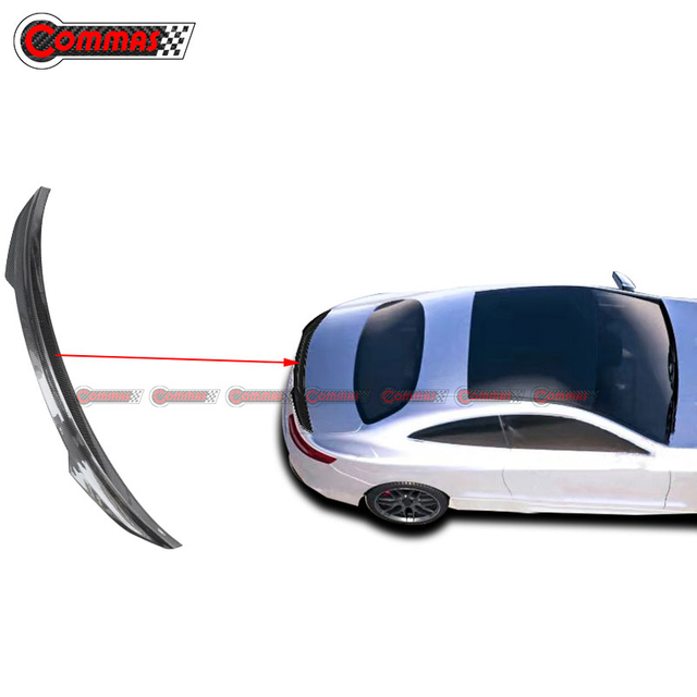 OEM Style Dry Carbon Fiber Rear Wing Spoiler For Mercedes Benz S Class Coupe C217