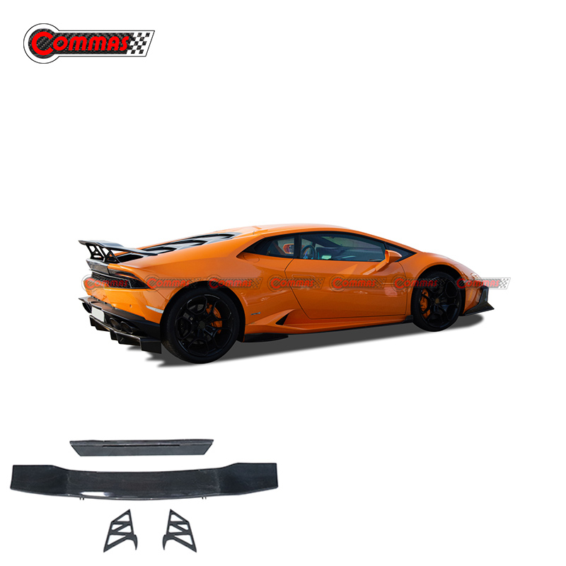 DMC Style Carbon Fiber Rear Spoiler Wing For Lamborghini Huracan LP610 LP580