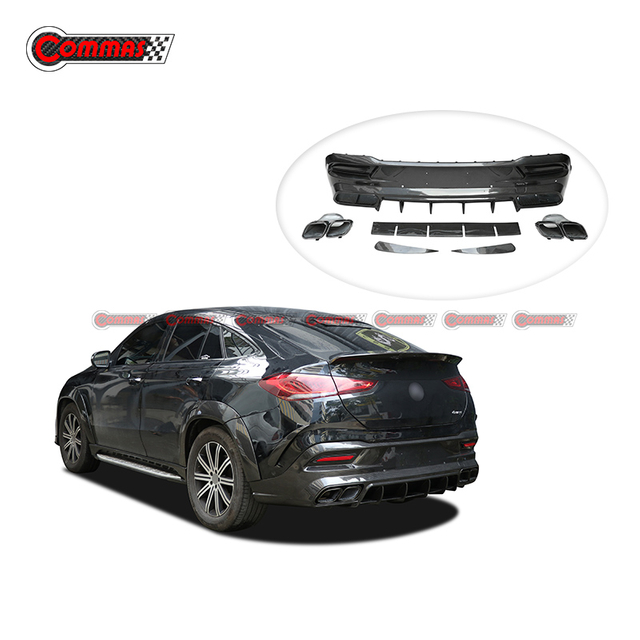 Topcar Style Carbon Fiber Rear Diffuser Lip For Mercedes Benz GLE Coupe C167