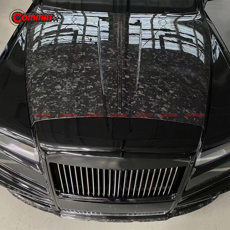 Mansory Style Carbon Fiber Engine Hood Cover For Rolls Royce Cullinan