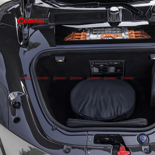 Ferrari SF90 dry carbon fiber luggage compartment interior trim