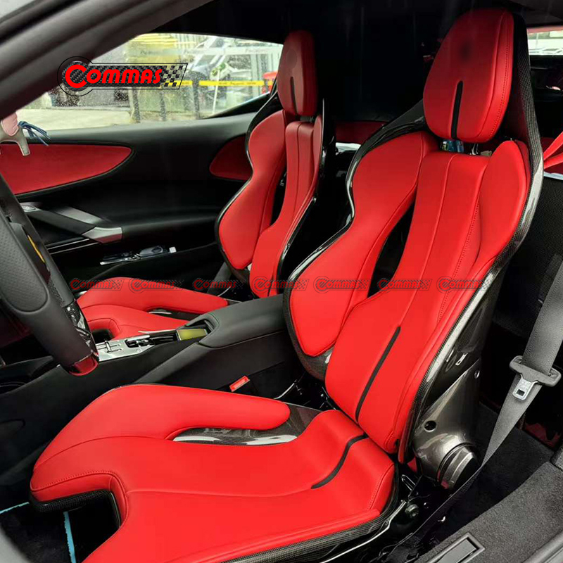 Ferrari SF90-458-488-812-F8-296GTB dry carbon fiber track edition seat