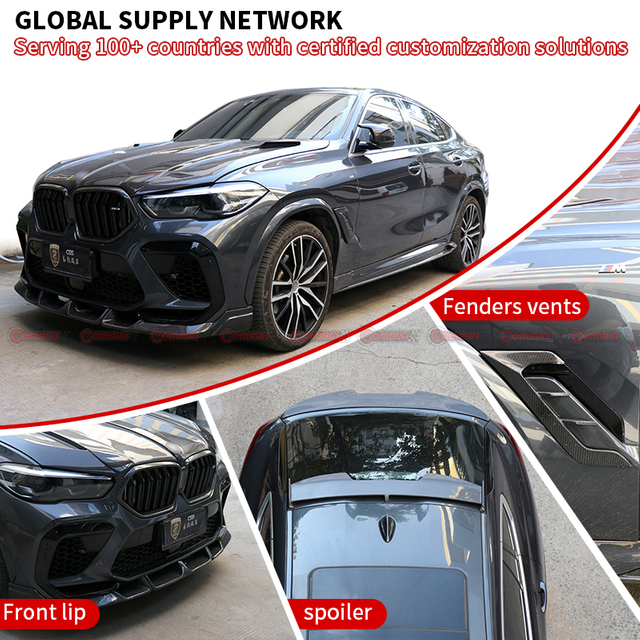 2020-2023 BMW X6M F96 larte dry carbon fiber body kit