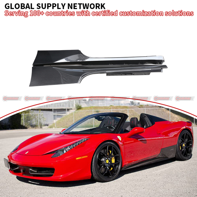 Ferrari 458 OEM carbon fiber Side Skirt bodykit
