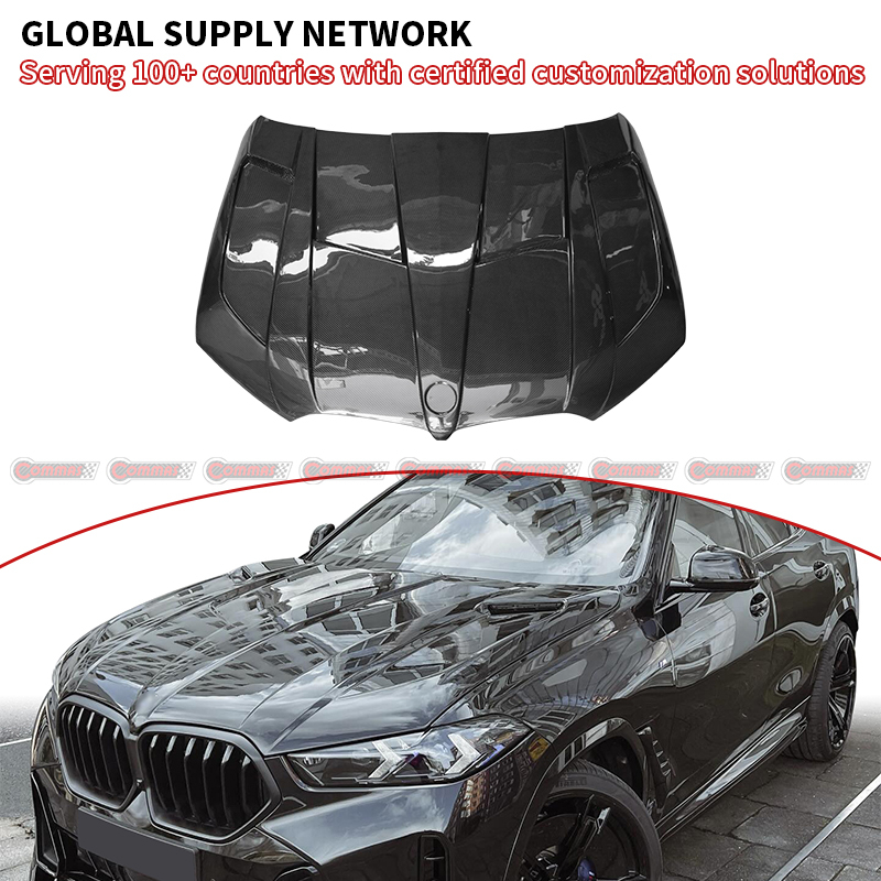 BMW X5 X6 G05 G06 larte dry carbon fiber hood