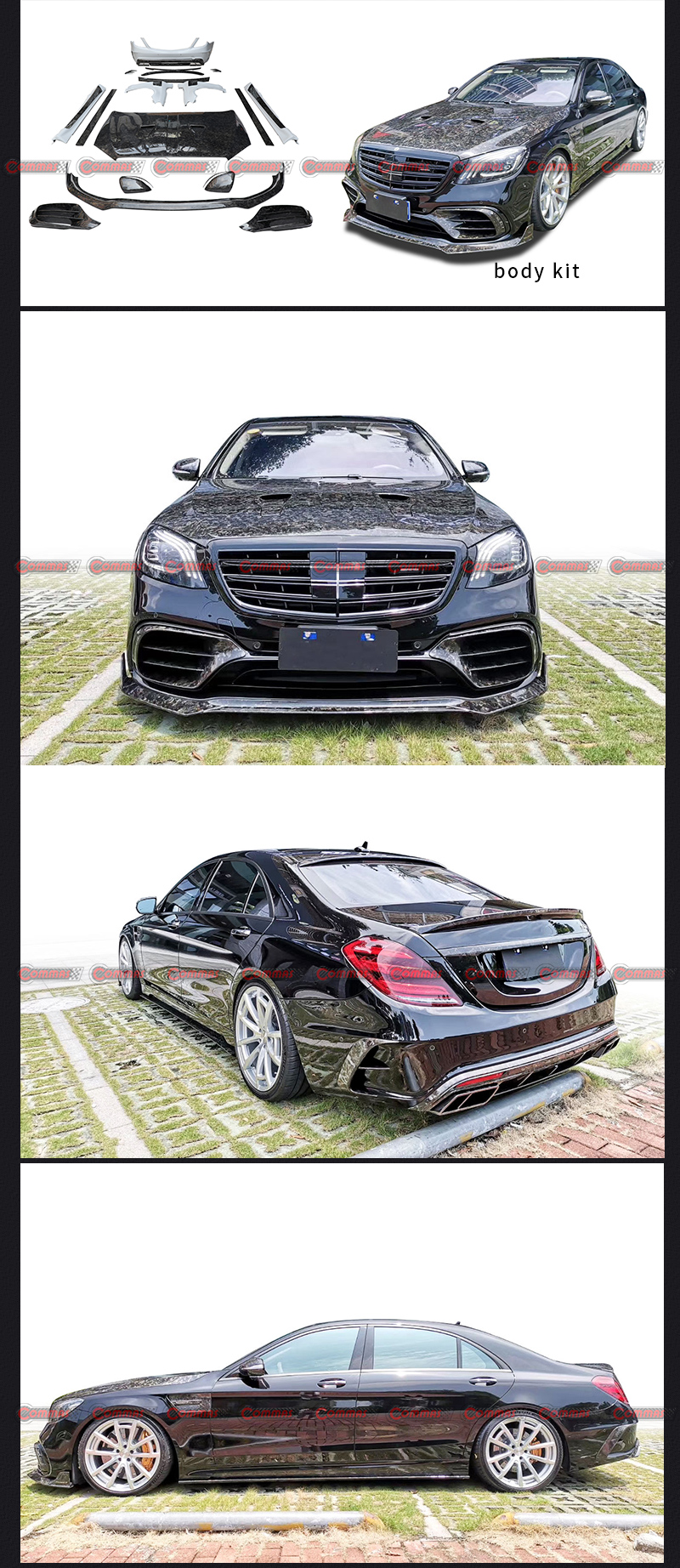 Mercedes Benz S W222 S63 Carbon Fiber Body Kit