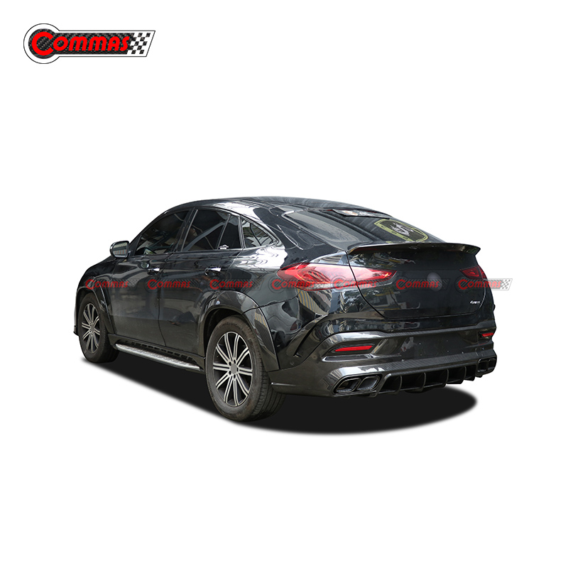 Topcar Style Carbon Fiber Rear Diffuser Lip For Mercedes Benz GLE Coupe C167