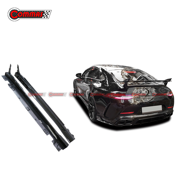 Topcar Style Carbon Fiber Side Skirts For Mercedes Benz AMG GT